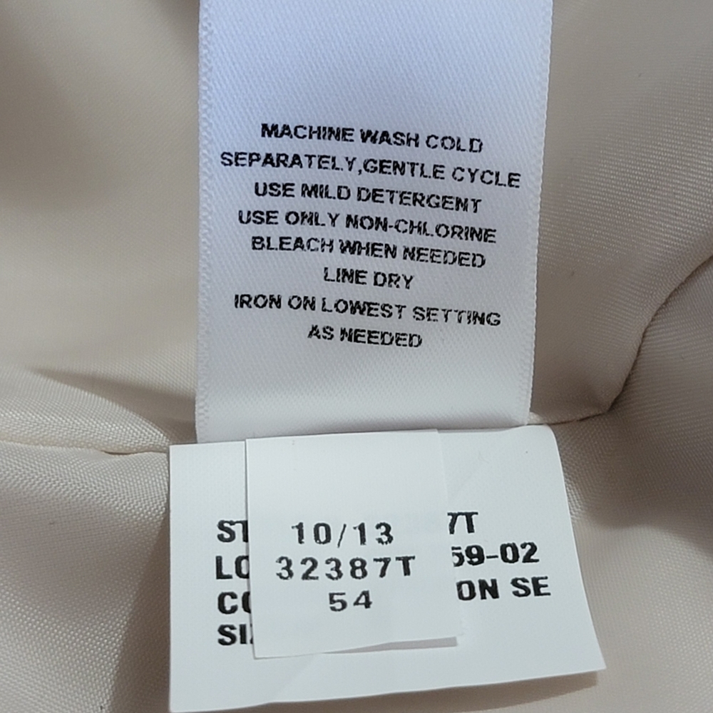 T TAHARI Callie Beige Belted Shawl Collar Trench Blazer Coat Sz Small - Picture 15 of 15